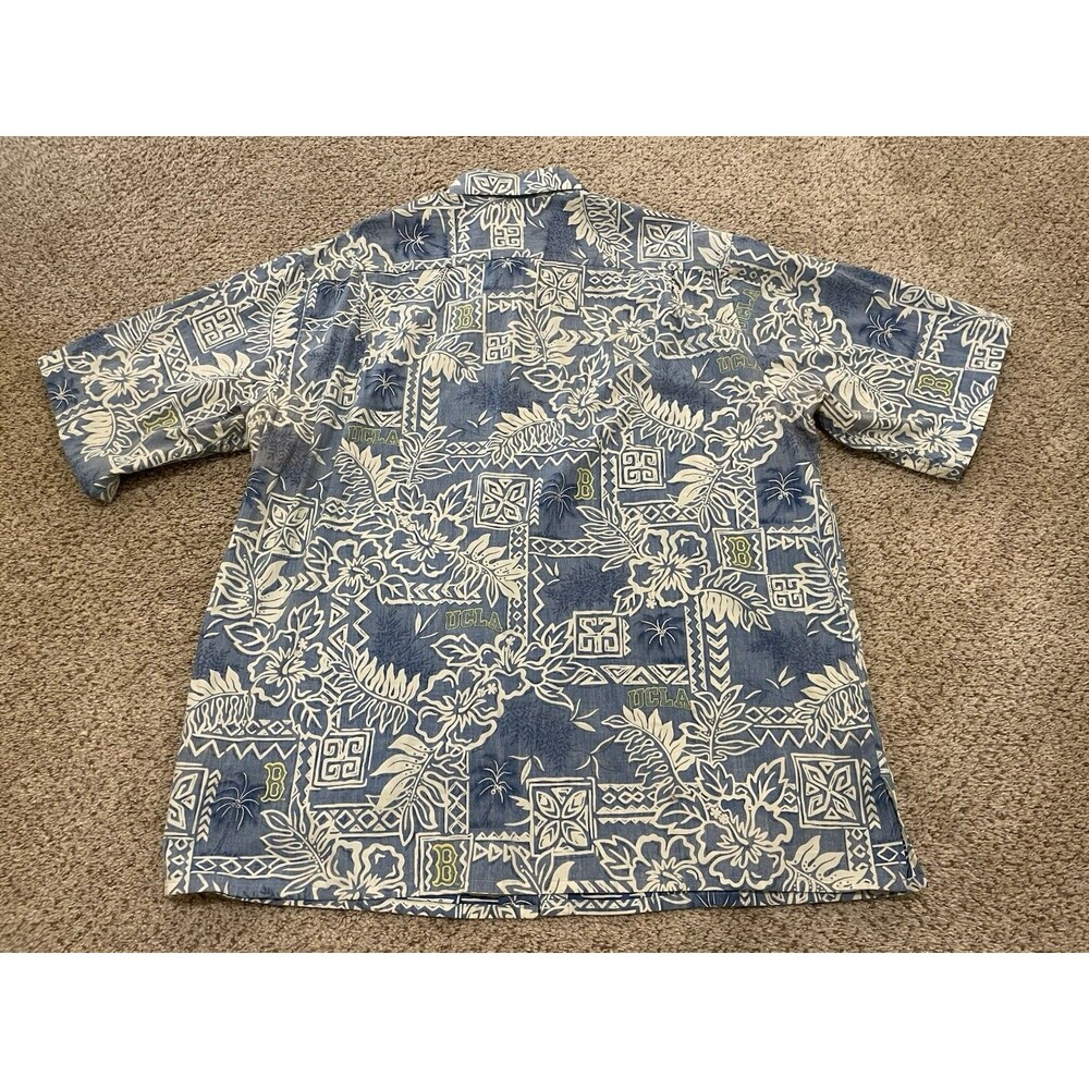 Reyn Spooner UCLA Hawaiian Shirt Mens XXLarge Cotton Floral Short Sleeve Button - Picture 6 of 6